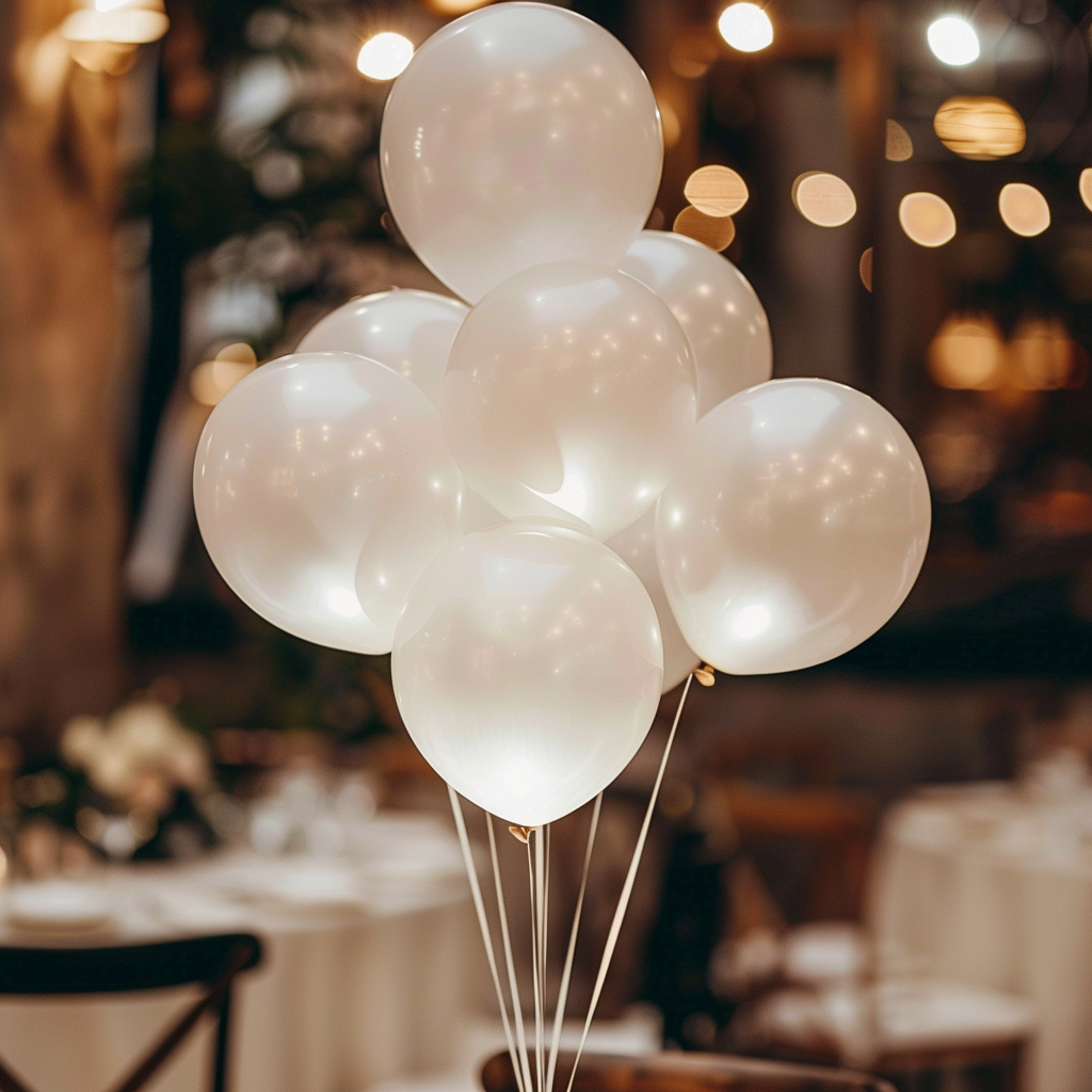 a_bunch_of_latex_balloons_in_front_of_a_blurred_wedding